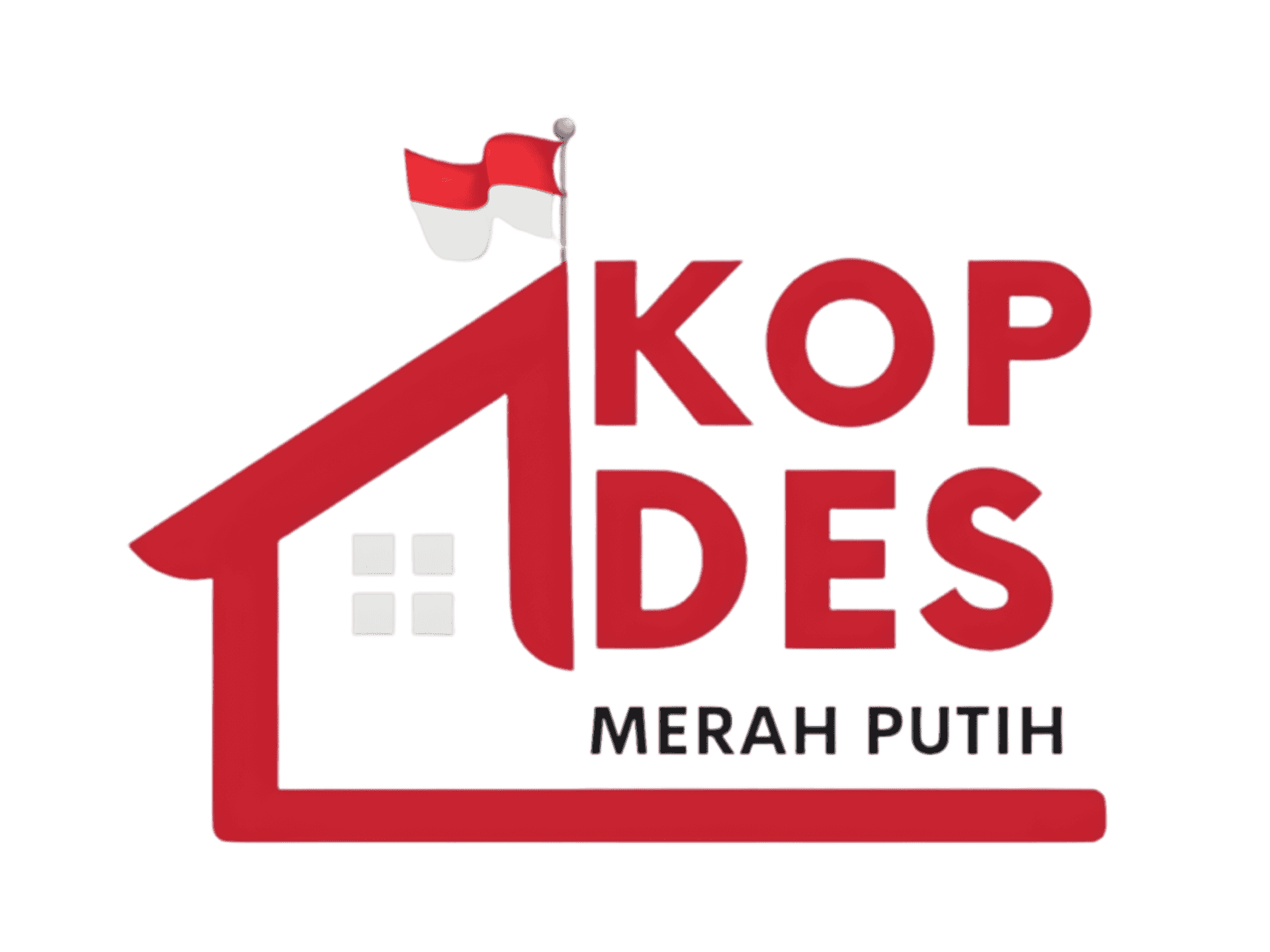 Logo Koperasi Desa Merah Putih (KOPDES) High Resolution