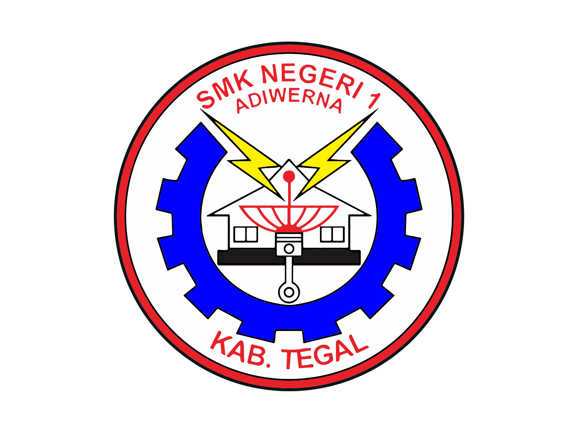 Logo SMKN 1 Adiwerna High Resolution