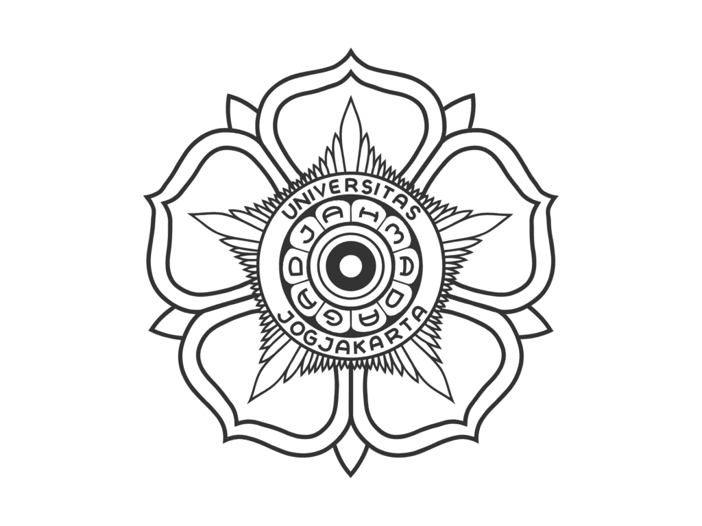 Logo Universitas Gadjah Mada (UGM) Warna Hitam